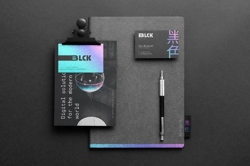 Black Branding mockup — تصویر ۸