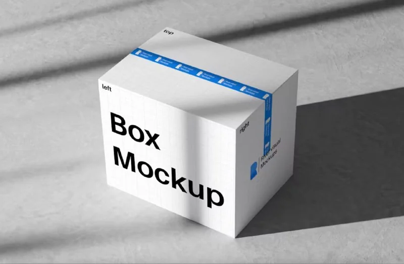 White Box Free Mockup — تصویر ۱