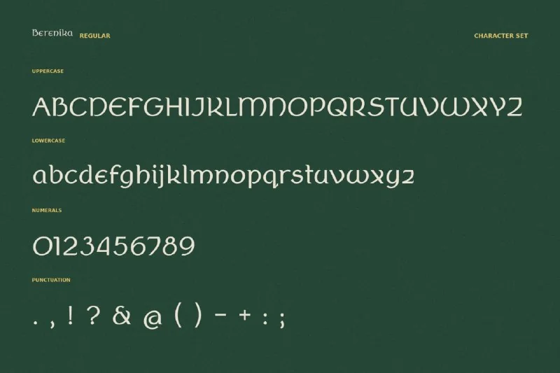 فونت Berenika – Celtic Font Family — تصویر ۳