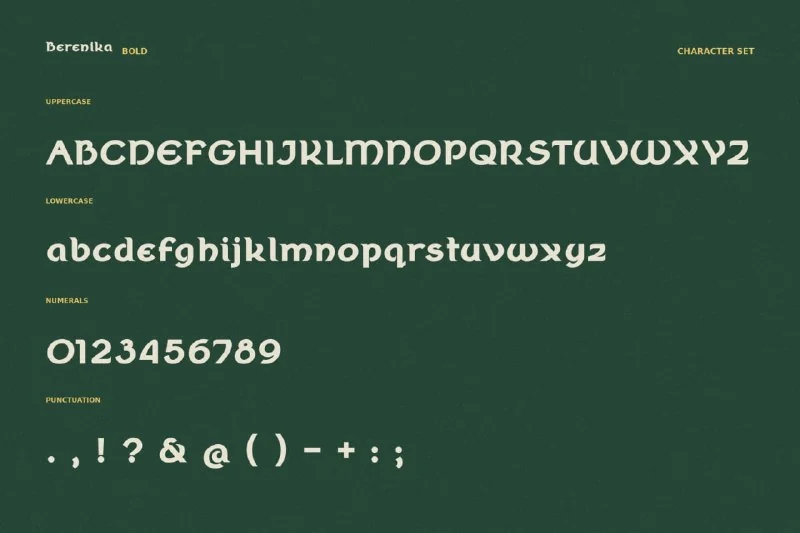 فونت Berenika – Celtic Font Family — تصویر ۴