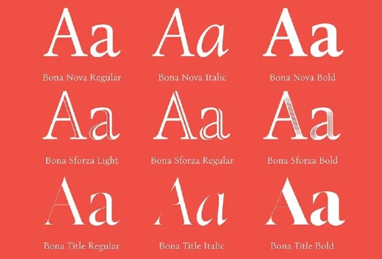 فونت Bona Nova — تصویر ۲