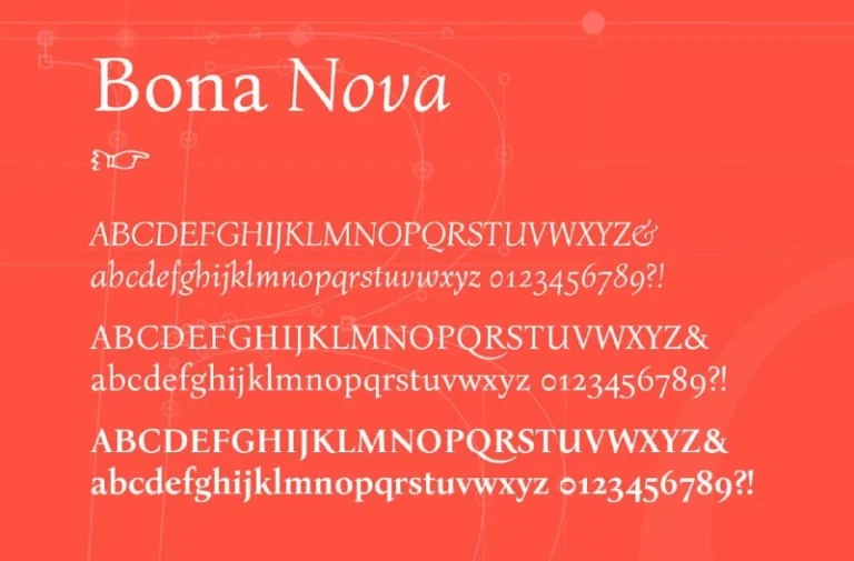 فونت Bona Nova — تصویر ۴
