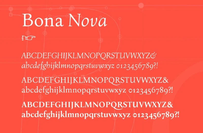 فونت Bona Nova — تصویر ۴