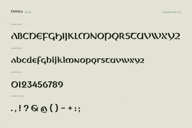 فونت Celtica – Fantasy Font Family — تصویر ۴