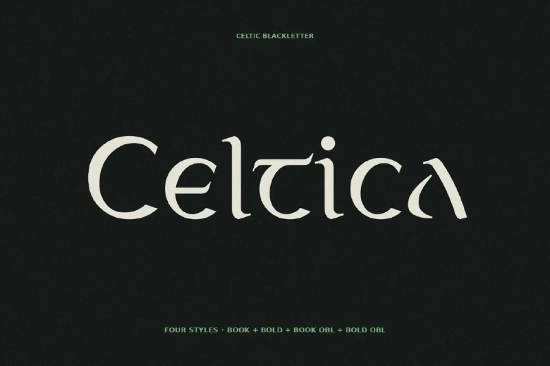 فونت Celtica – Fantasy Font Family — تصویر ۱