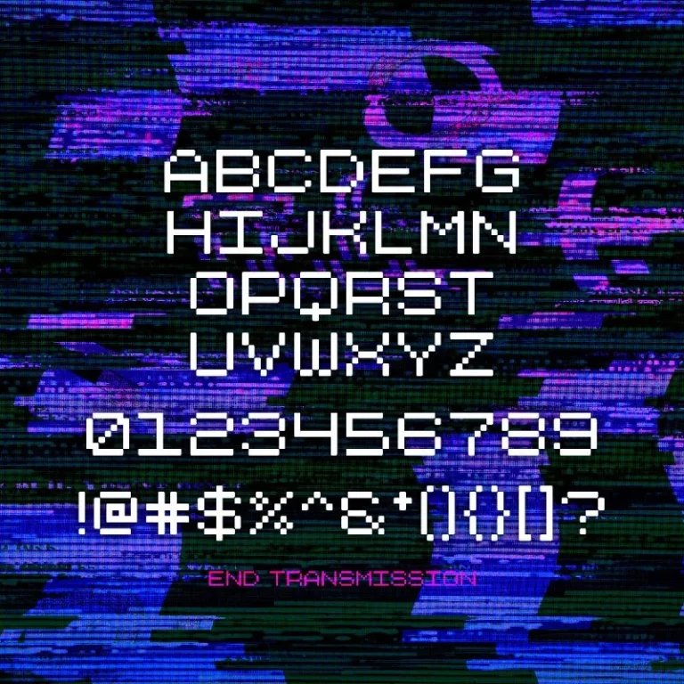 فونت End Transmission — تصویر ۴