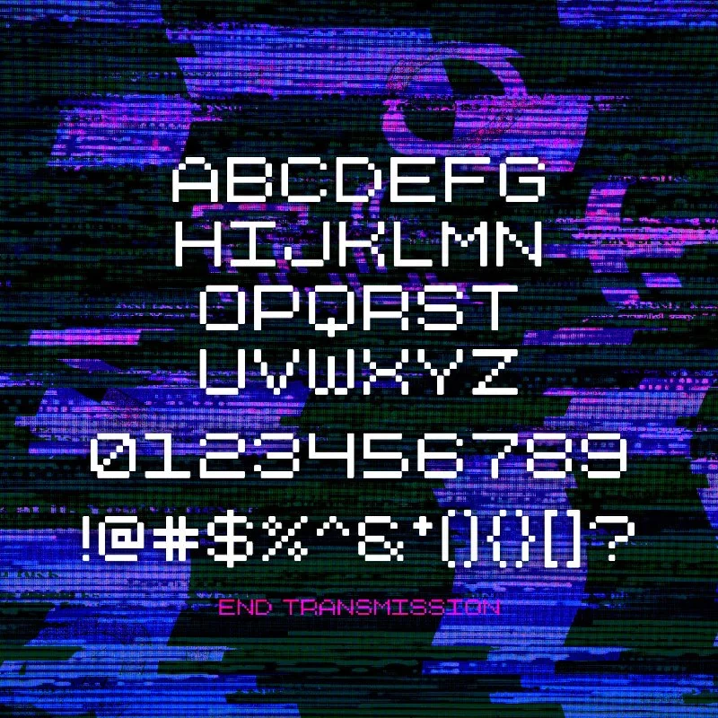 فونت End Transmission — تصویر ۴