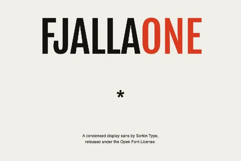 فونت Fjalla One — تصویر ۱