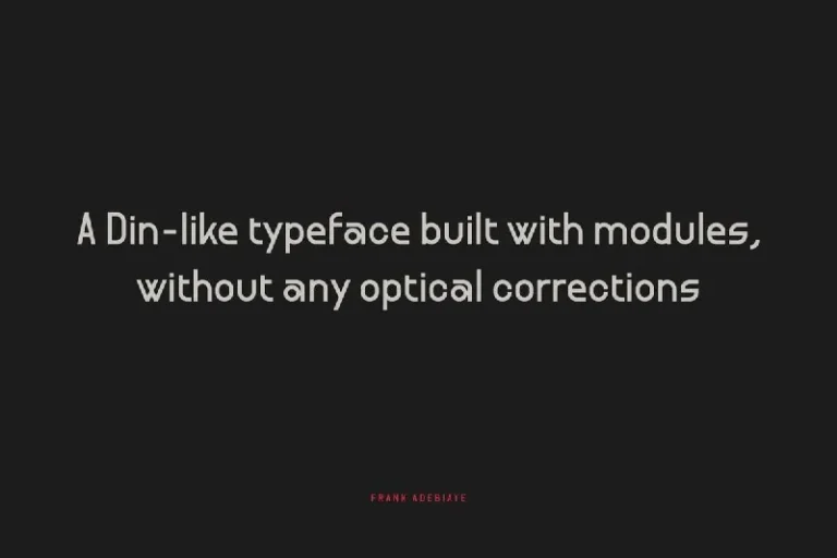 فونت Format 1452 – Free DIN Industrial Font — تصویر ۲