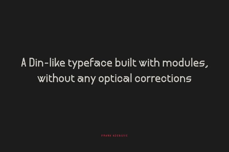 فونت Format 1452 – Free DIN Industrial Font — تصویر ۲