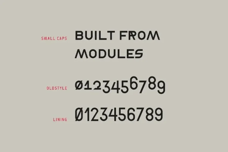 فونت Format 1452 – Free DIN Industrial Font — تصویر ۳