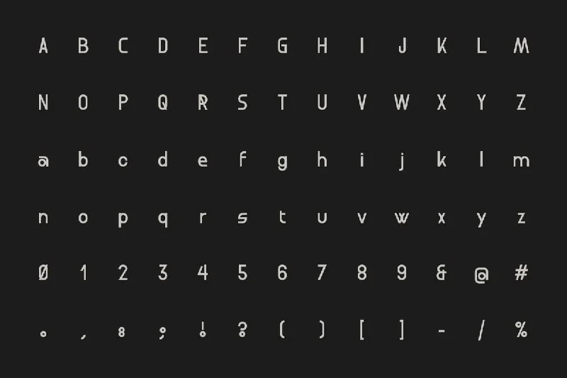 فونت Format 1452 – Free DIN Industrial Font — تصویر ۴