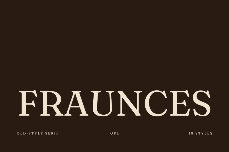 فونت Fraunces – Free Display Serif — تصویر ۱