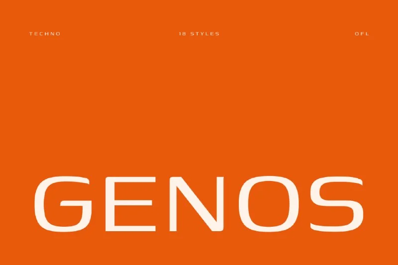 فونت Genos — تصویر ۱