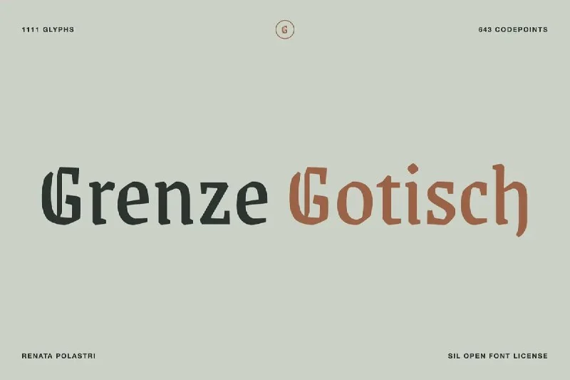 فونت Grenze Gotisch – Free Font Family — تصویر ۱