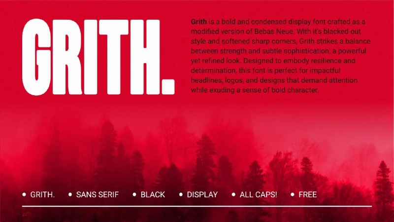 فونت Grith — تصویر ۲