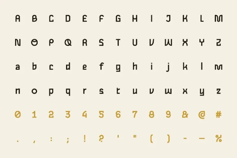 فونت Gulax. Free Brutalist Font — تصویر ۳