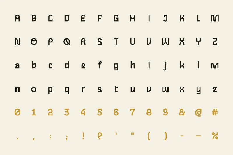 فونت Gulax. Free Brutalist Font — تصویر ۳