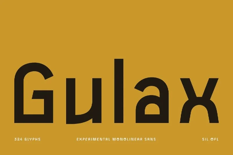فونت Gulax. Free Brutalist Font — تصویر ۱