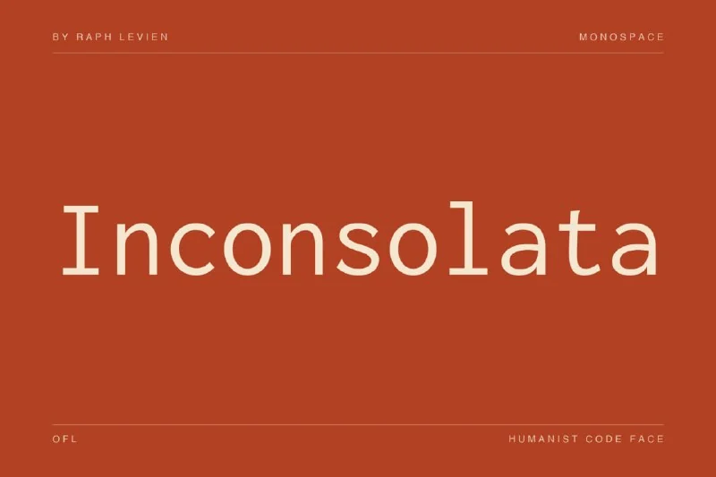 فونت Inconsolata — تصویر ۱