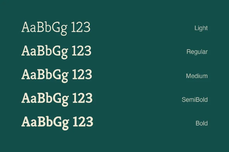 فونت Kreon Free Font — تصویر ۳