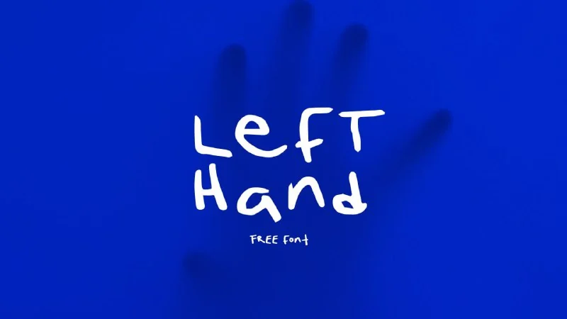 فونت Left Hand — تصویر ۱
