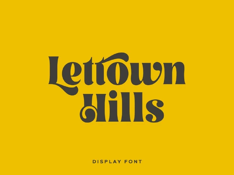 فونت lettown-hills-display-font — تصویر ۱