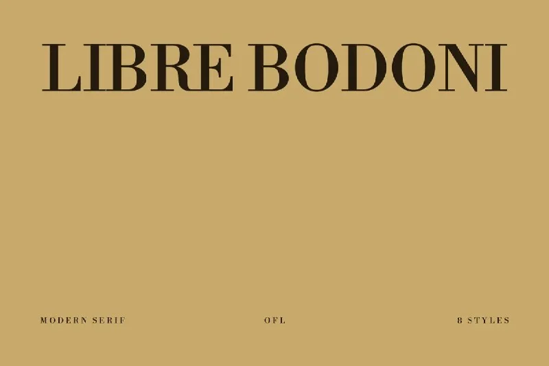 فونت Libre Bodoni — تصویر ۱