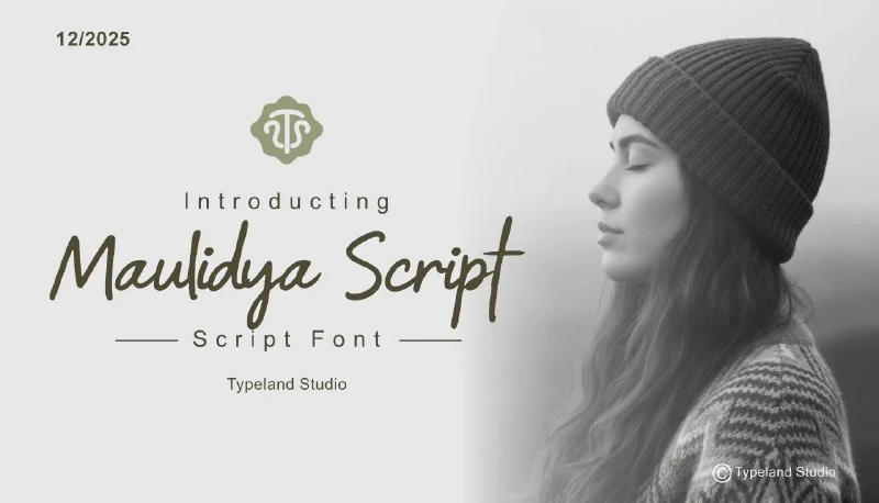 فونت Maulidya Script — تصویر ۱