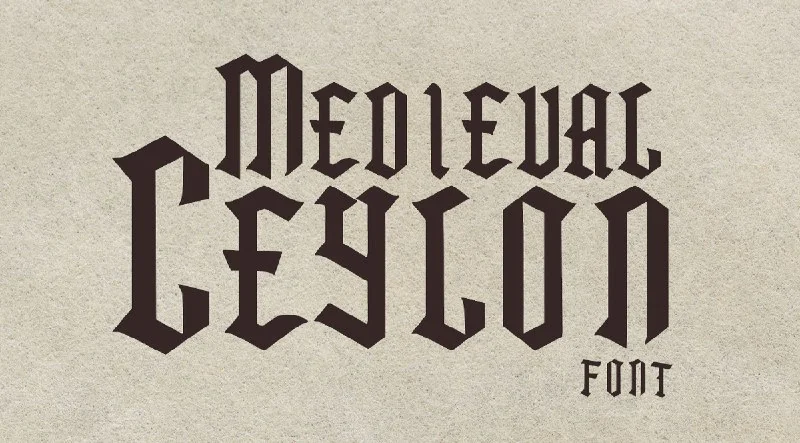 فونت Medieval Ceylon — تصویر ۱