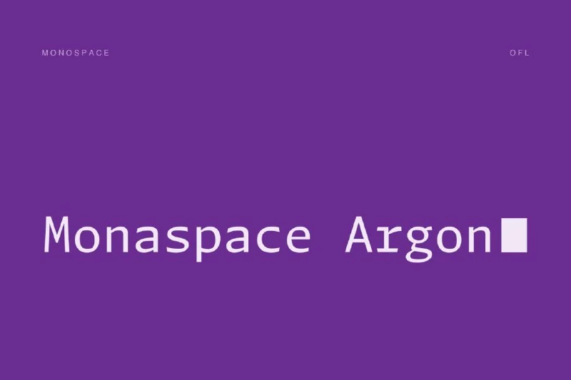 فونت Monaspace Argon — تصویر ۱
