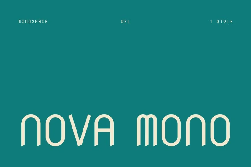 فونت Nova Mono — تصویر ۱
