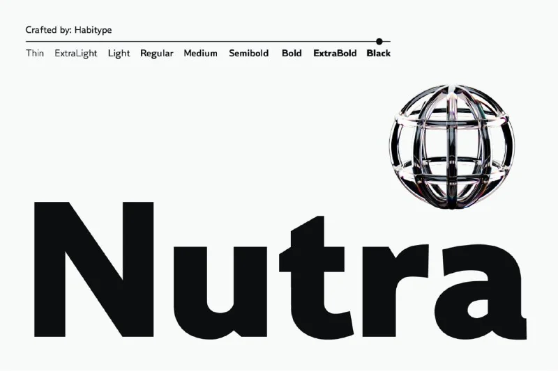 فونت Nutra 2 — تصویر ۱