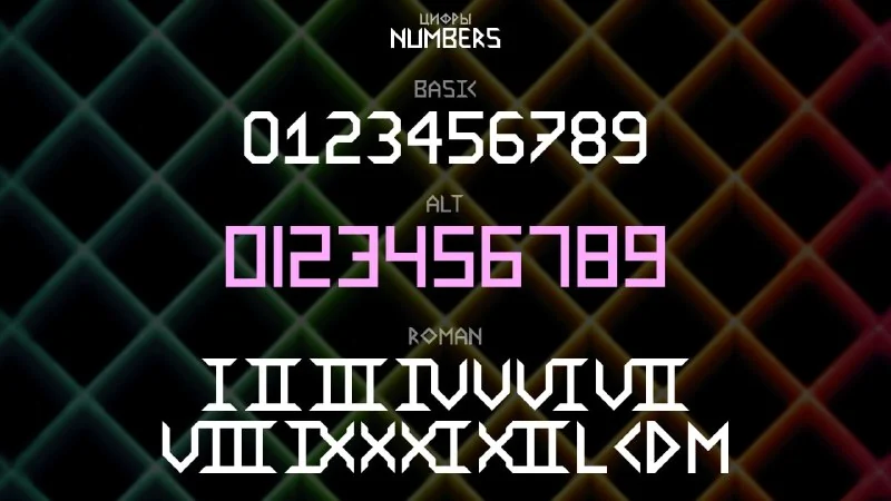 فونت Octahedron — تصویر ۳