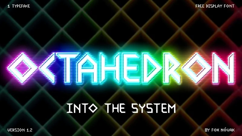 فونت Octahedron — تصویر ۱