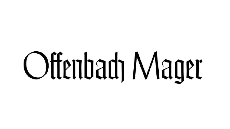 فونت Offenbach Mager — تصویر ۱