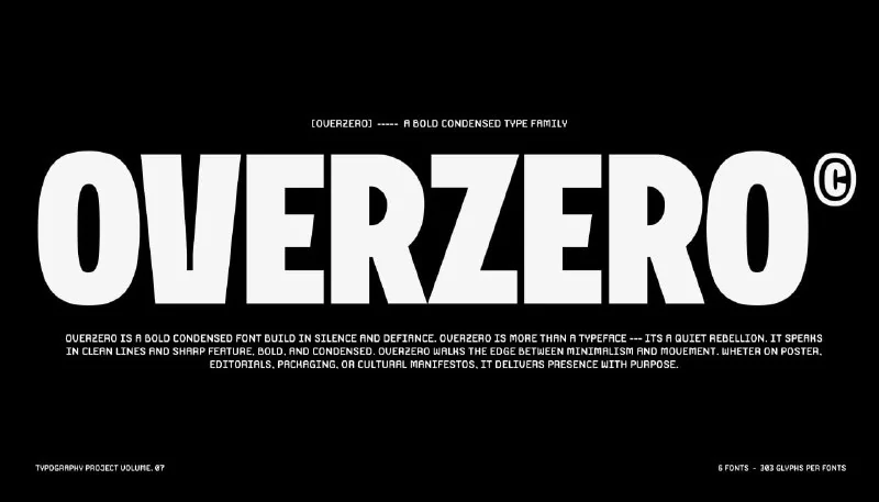 فونت Overzero Italic – Free DCU — تصویر ۱