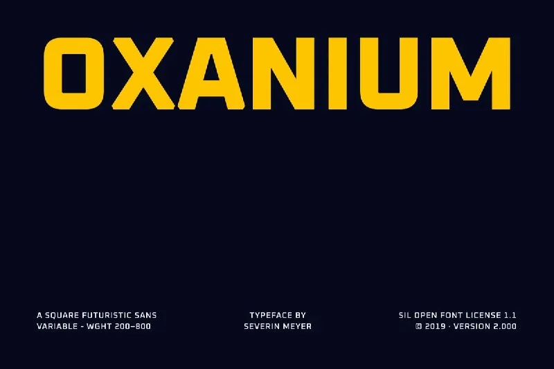 فونت Oxanium — تصویر ۱