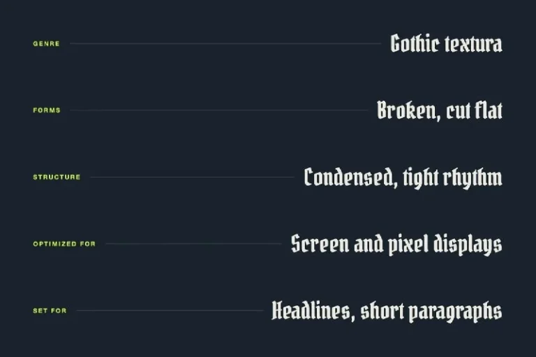 فونت Pirata One – Free Gothic Tattoo Font — تصویر ۳