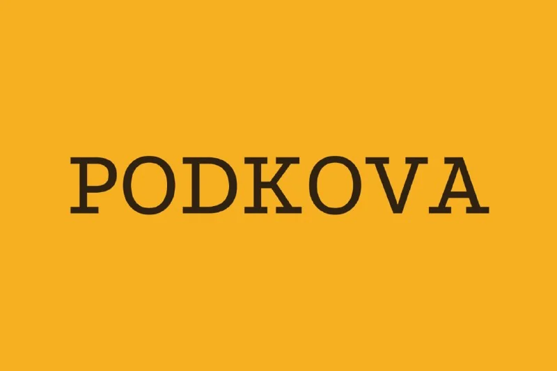 فونت Podkova — تصویر ۱