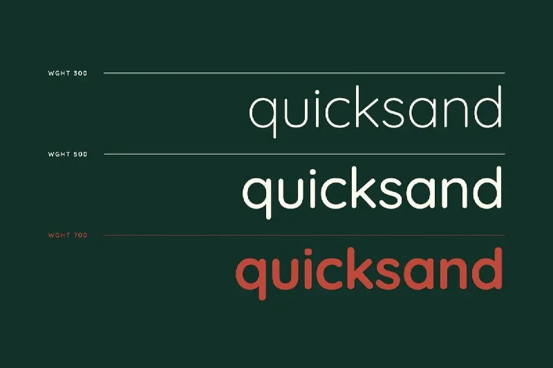 فونت Quicksand — تصویر ۲