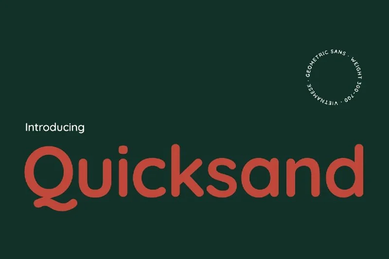 فونت Quicksand — تصویر ۱