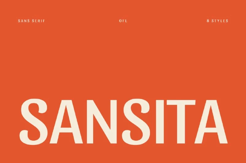 فونت Sansita – Free Poster Font Family — تصویر ۱