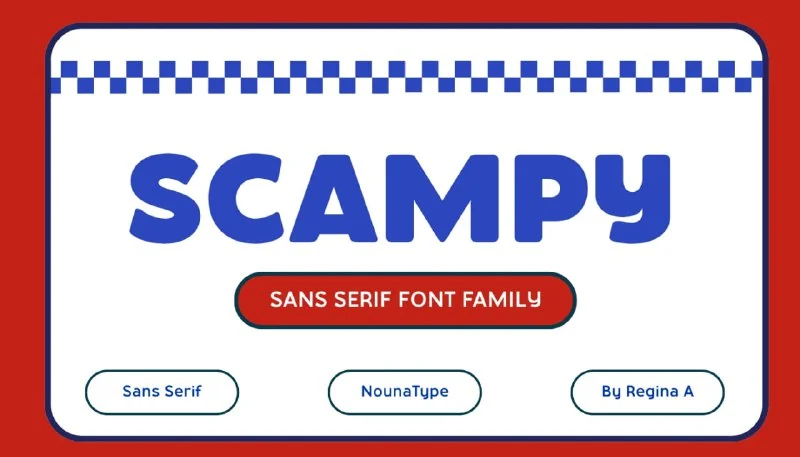 فونت Scampy — تصویر ۱