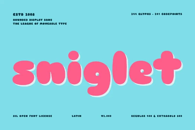 فونت Sniglet — تصویر ۱