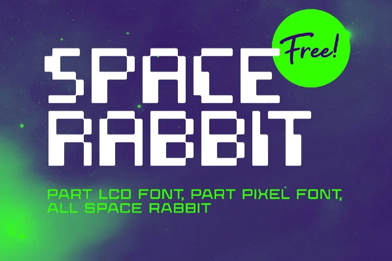 فونت Space Rabbit — تصویر ۱