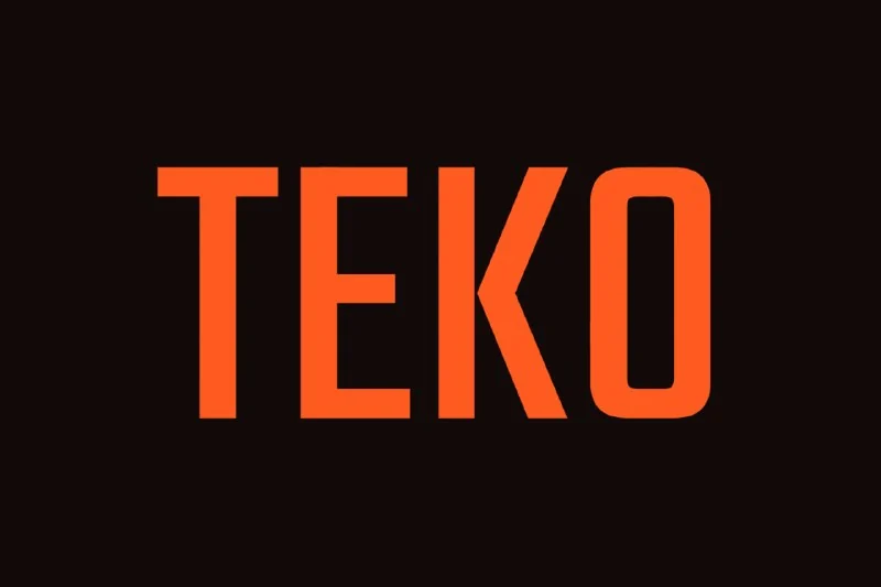 فونت Teko — تصویر ۱