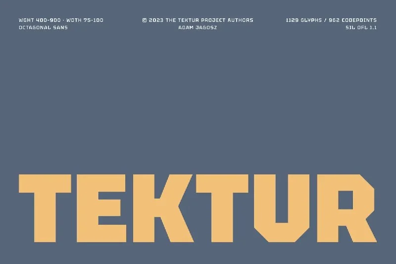 فونت Tektur — تصویر ۱
