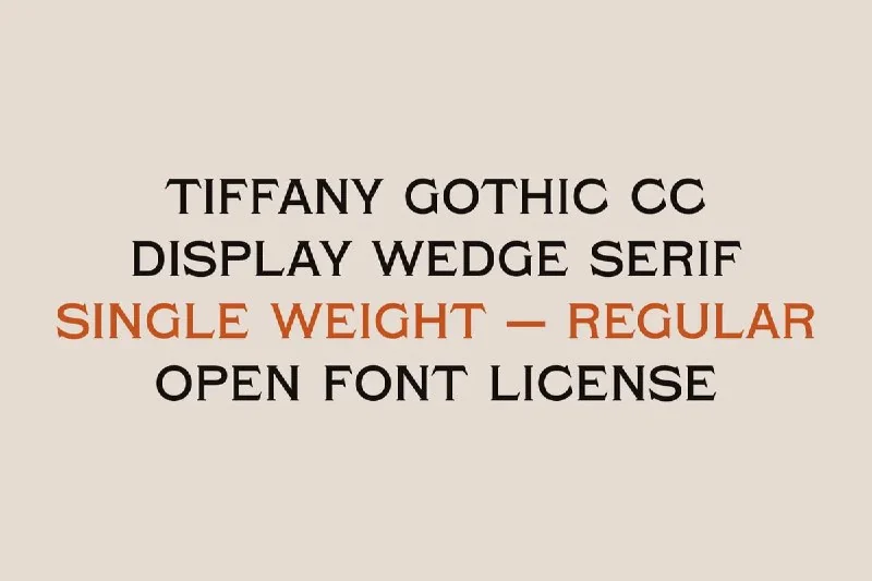 فونت Tiffany Gothic CC — تصویر ۳