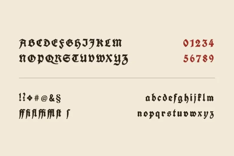 فونت Unifraktur Cook – Free German Gothic Font — تصویر ۴